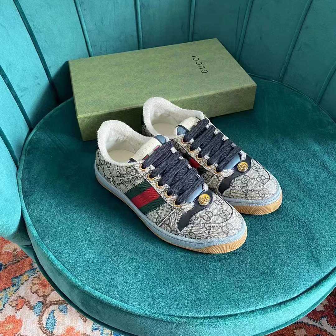 Gucci Screener Sneaker(upon uk size) - DesignerGu