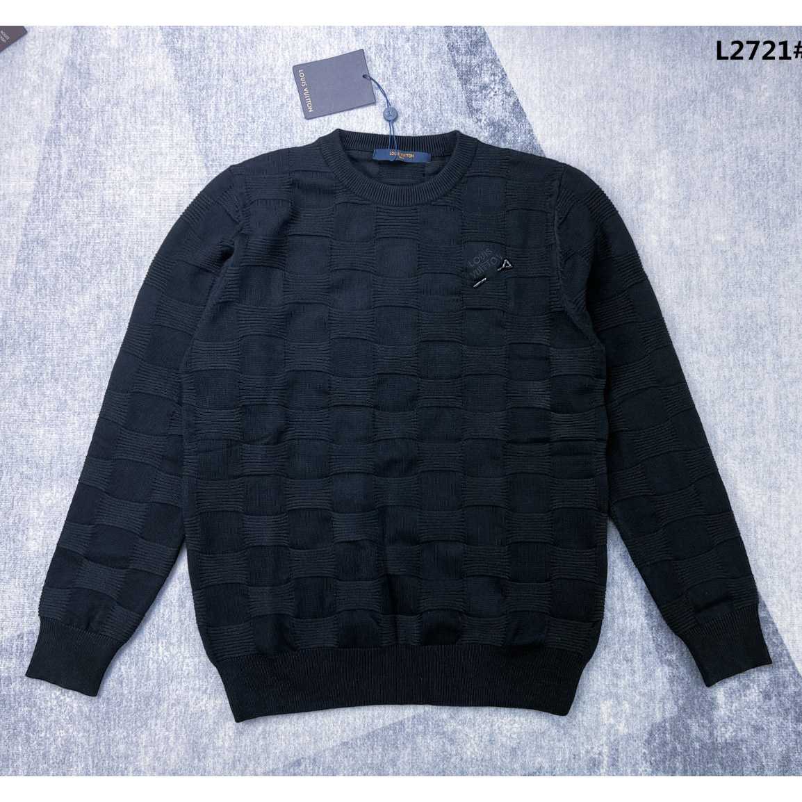 Louis Vuitton Damier Stitch Crewneck      1AA4MC - DesignerGu