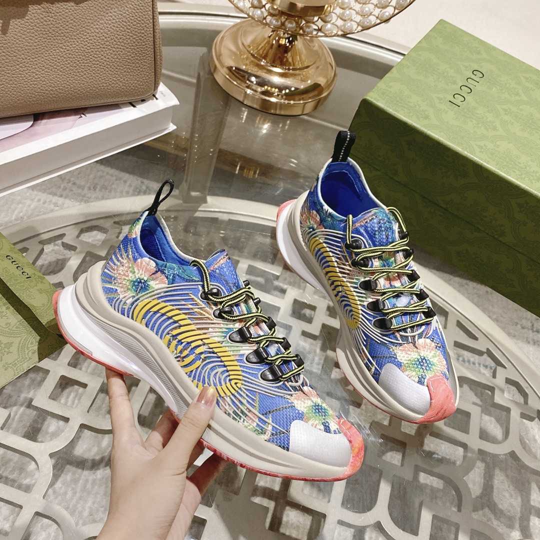 Gucci Run Floral Sneaker - DesignerGu