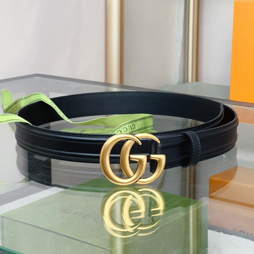 Gucci Belt With GG Buckle - DesignerGu