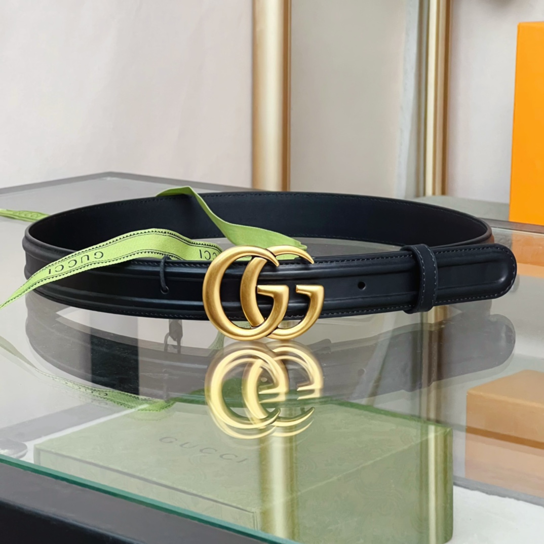 Gucci Belt With GG Buckle - DesignerGu