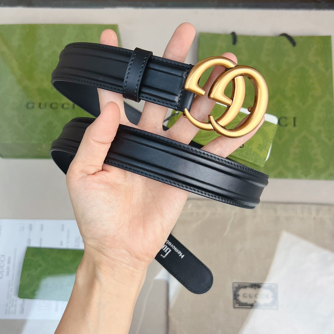 Gucci Belt With GG Buckle - DesignerGu