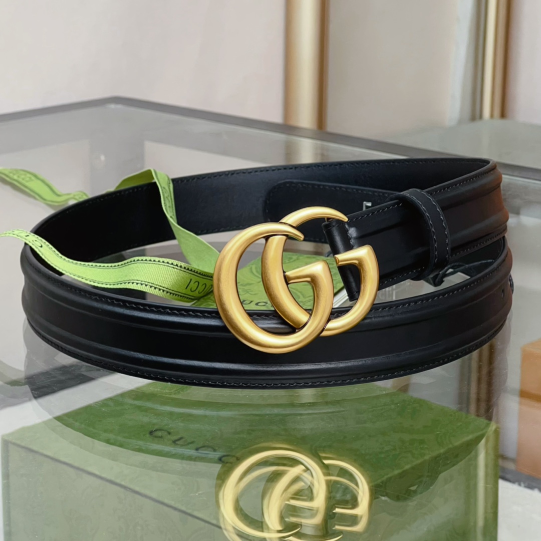 Gucci Belt With GG Buckle - DesignerGu