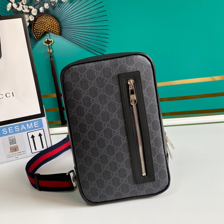 Gucci GG Black Belt Bag(17-27-8.5CM) - DesignerGu