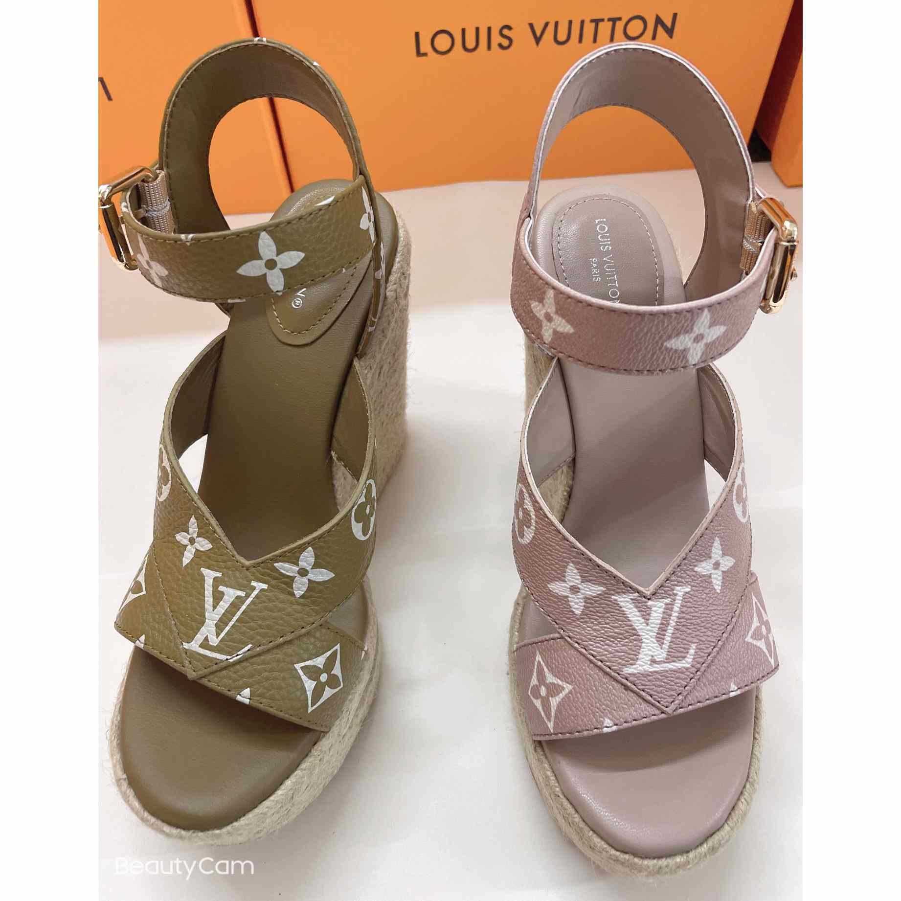 Louis Vuitton Starboard Wedge Sandal      1AA1G3 - DesignerGu