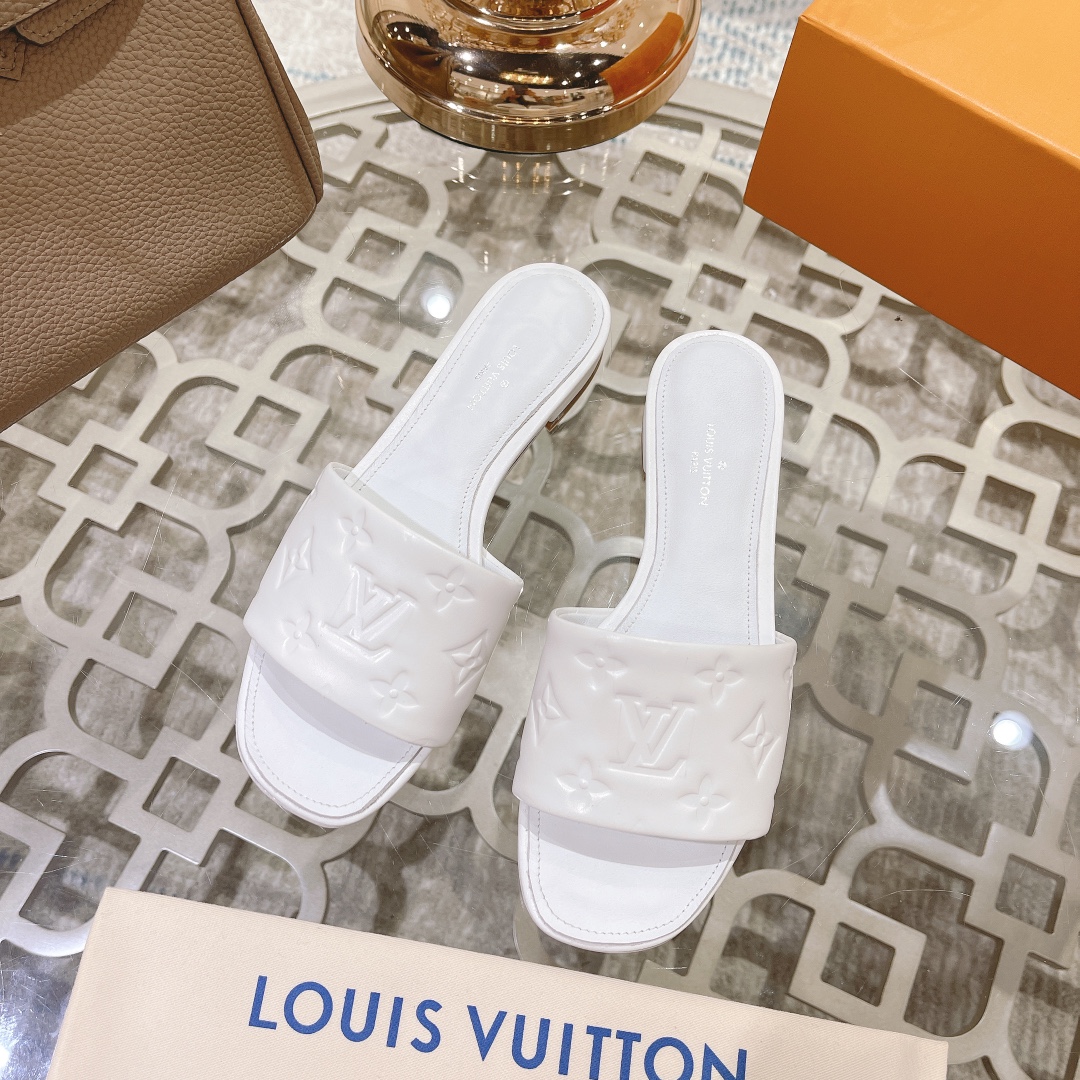 Louis Vuitton Revival Flat Mule     1A9P3T - DesignerGu