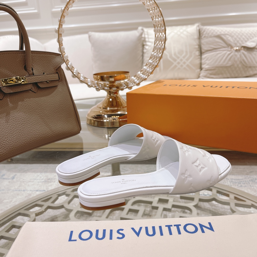 Louis Vuitton Revival Flat Mule     1A9P3T - DesignerGu