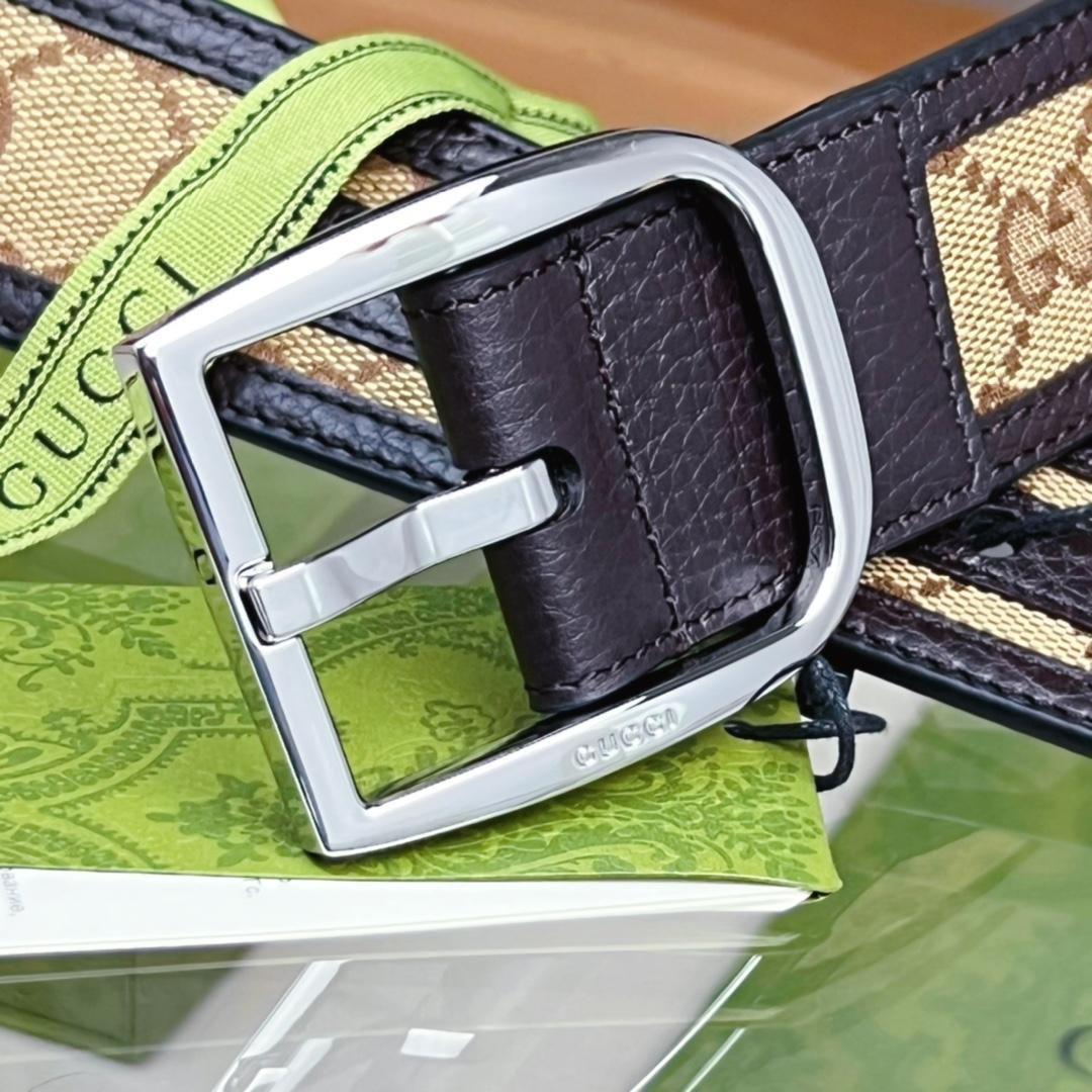 Gucci GG Belt With Square Buckle - DesignerGu