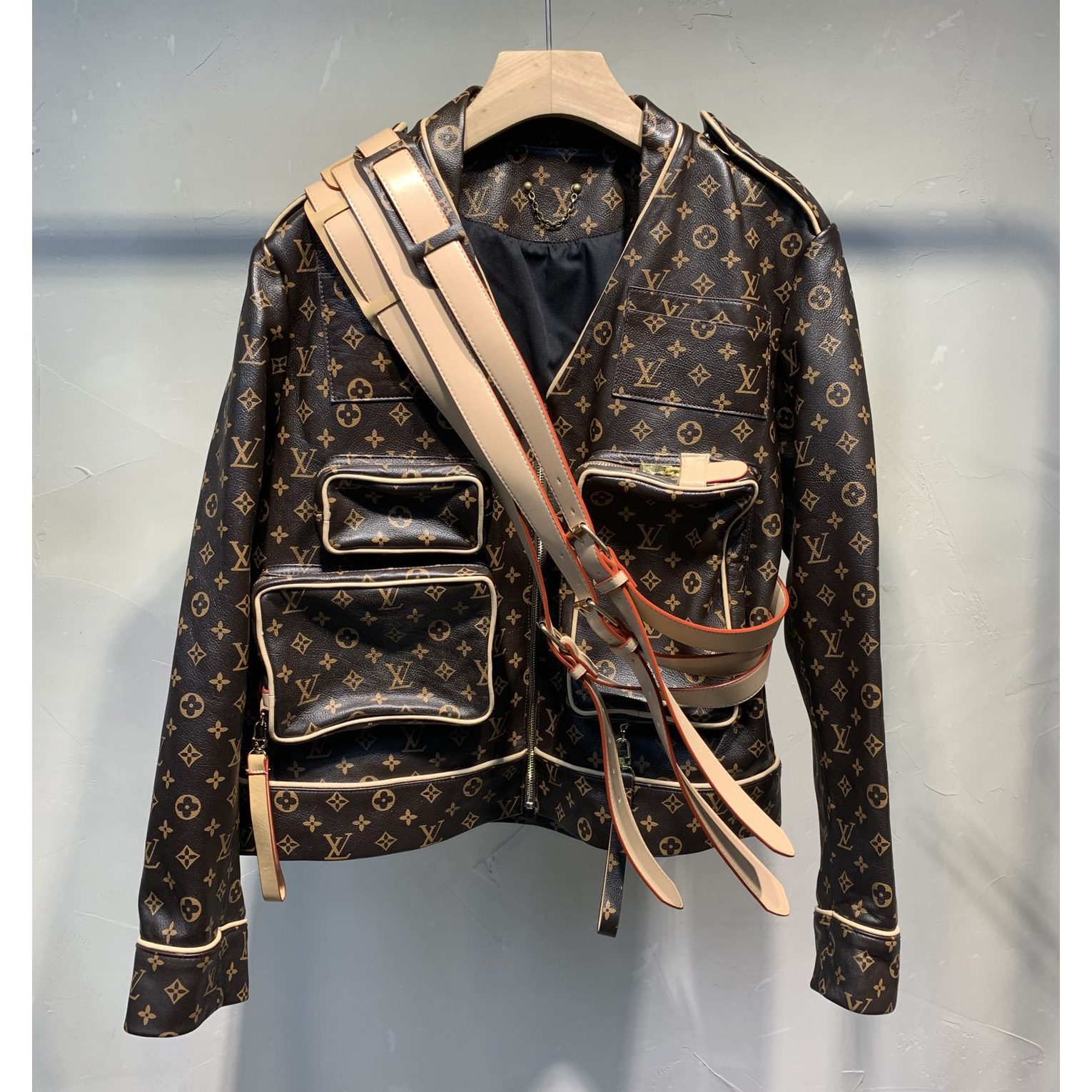 Louis Vuitton Monogram Embossed Utility Jacket - DesignerGu