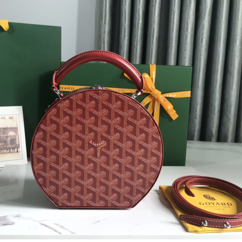 Goyard The Alto Hatbox Trunk Bag(18-16.5-7cm) - DesignerGu