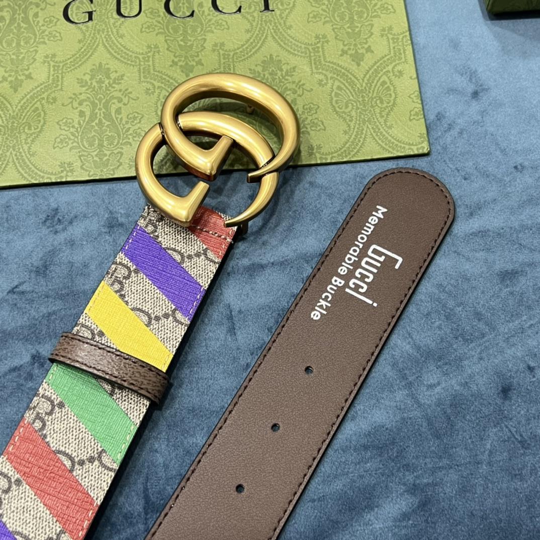 Gucci Criss-Cross Belt With Double G - DesignerGu