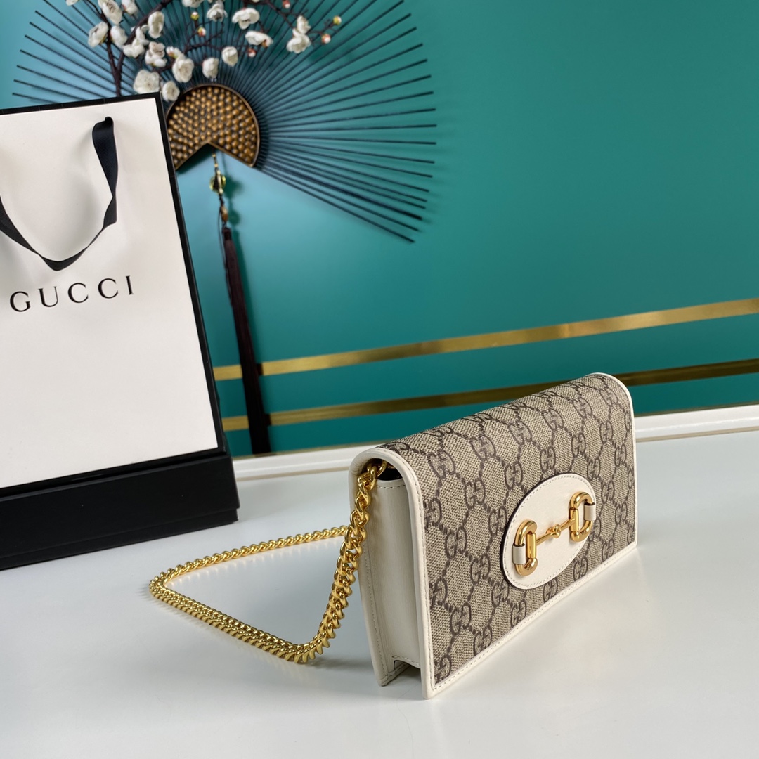 Gucci Horsebit 1955 Wallet With Chain(19-10-4cm) - DesignerGu