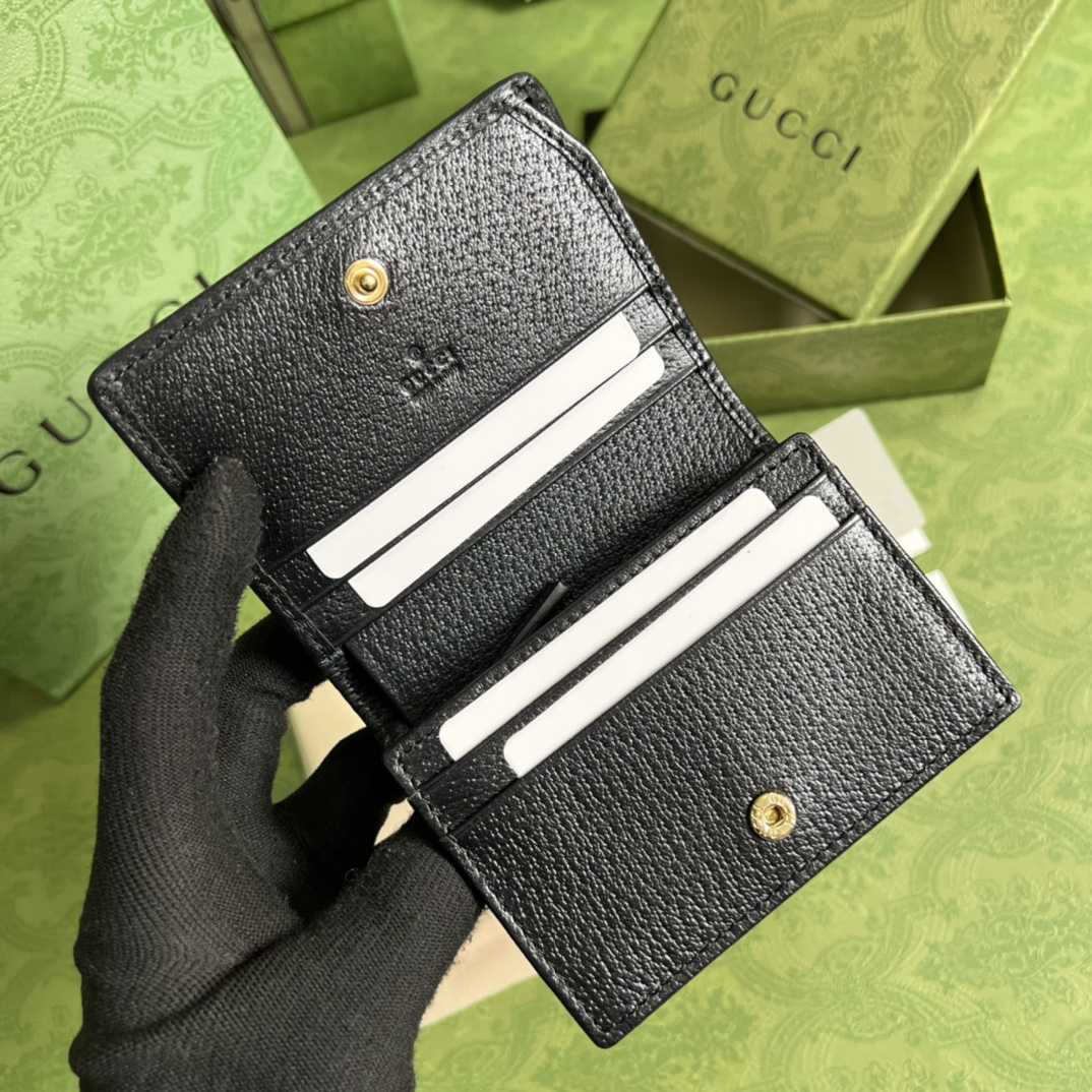 Gucci Horsebit 1955 Card Case Wallet(11-8.5-3cm)   621887 - DesignerGu