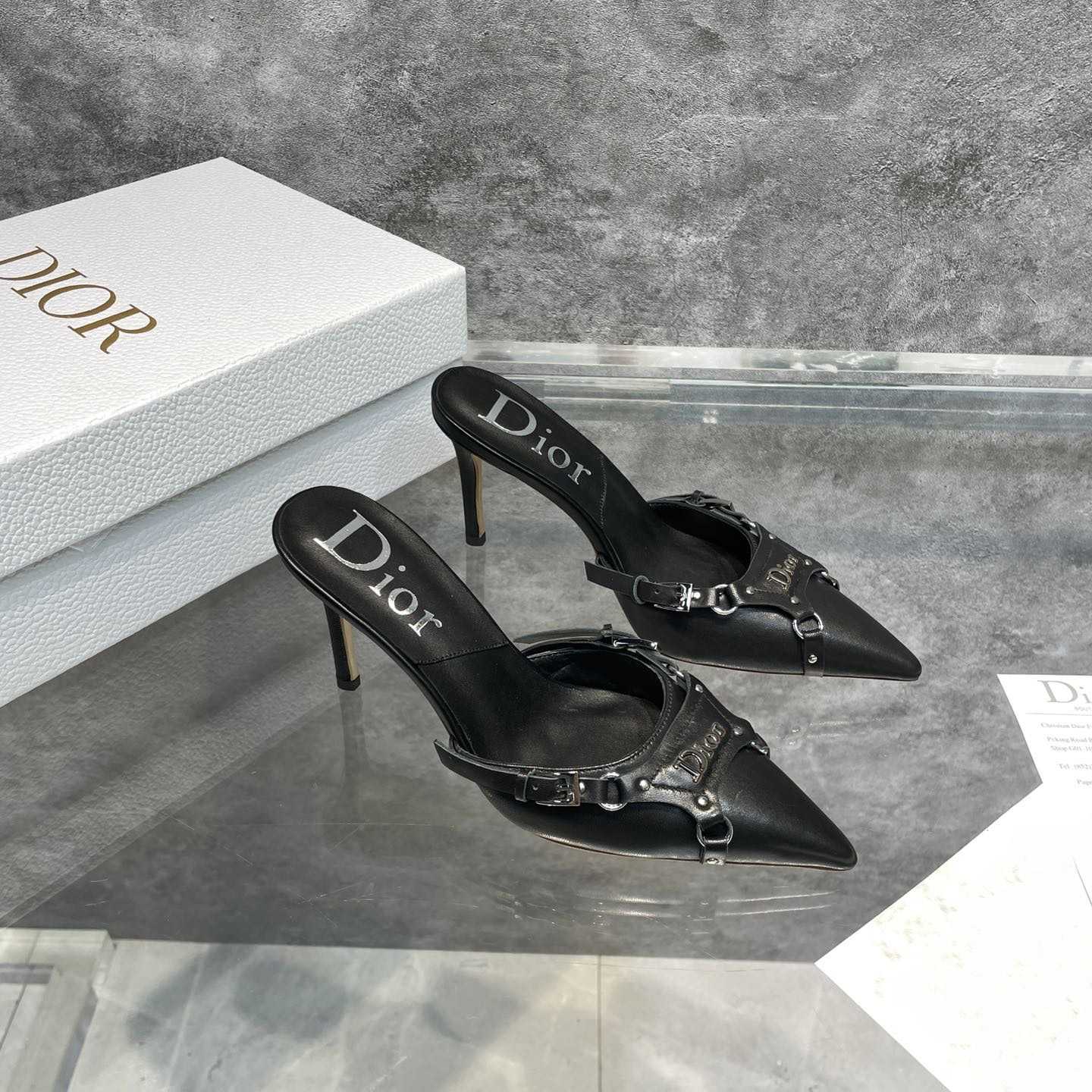 Dior Black Leather Pump - DesignerGu