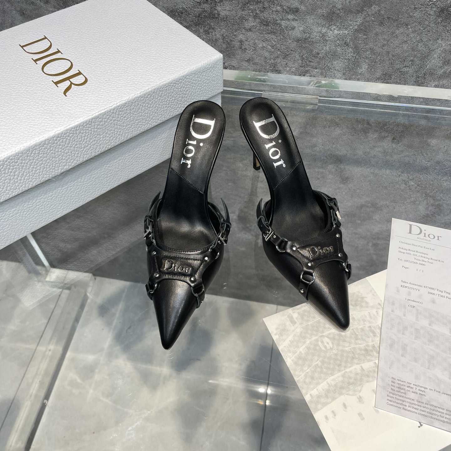 Dior Black Leather Pump - DesignerGu