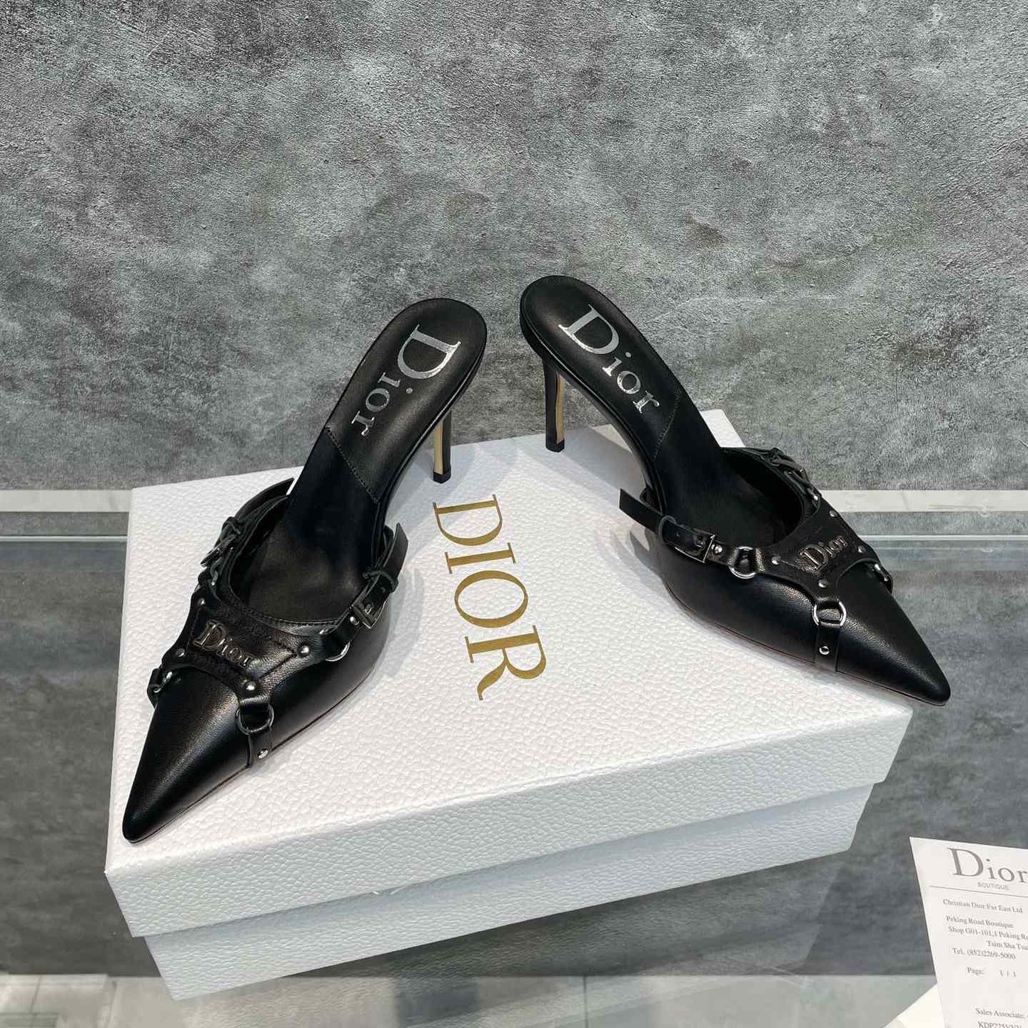 Dior Black Leather Pump - DesignerGu