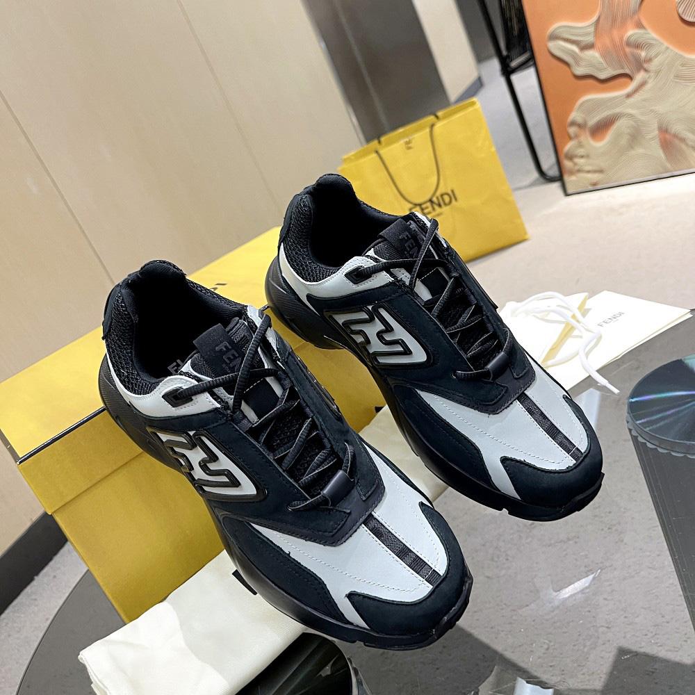 Fendi Faster Trainers Leather Low-Tops Sneakers - DesignerGu