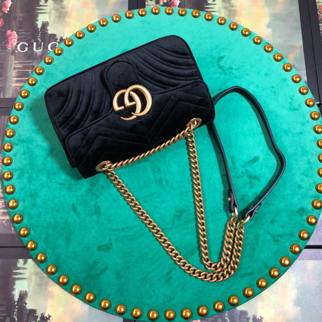 Gucci GG Marmont Mini Shoulder Bag(22-13-6cm) - DesignerGu