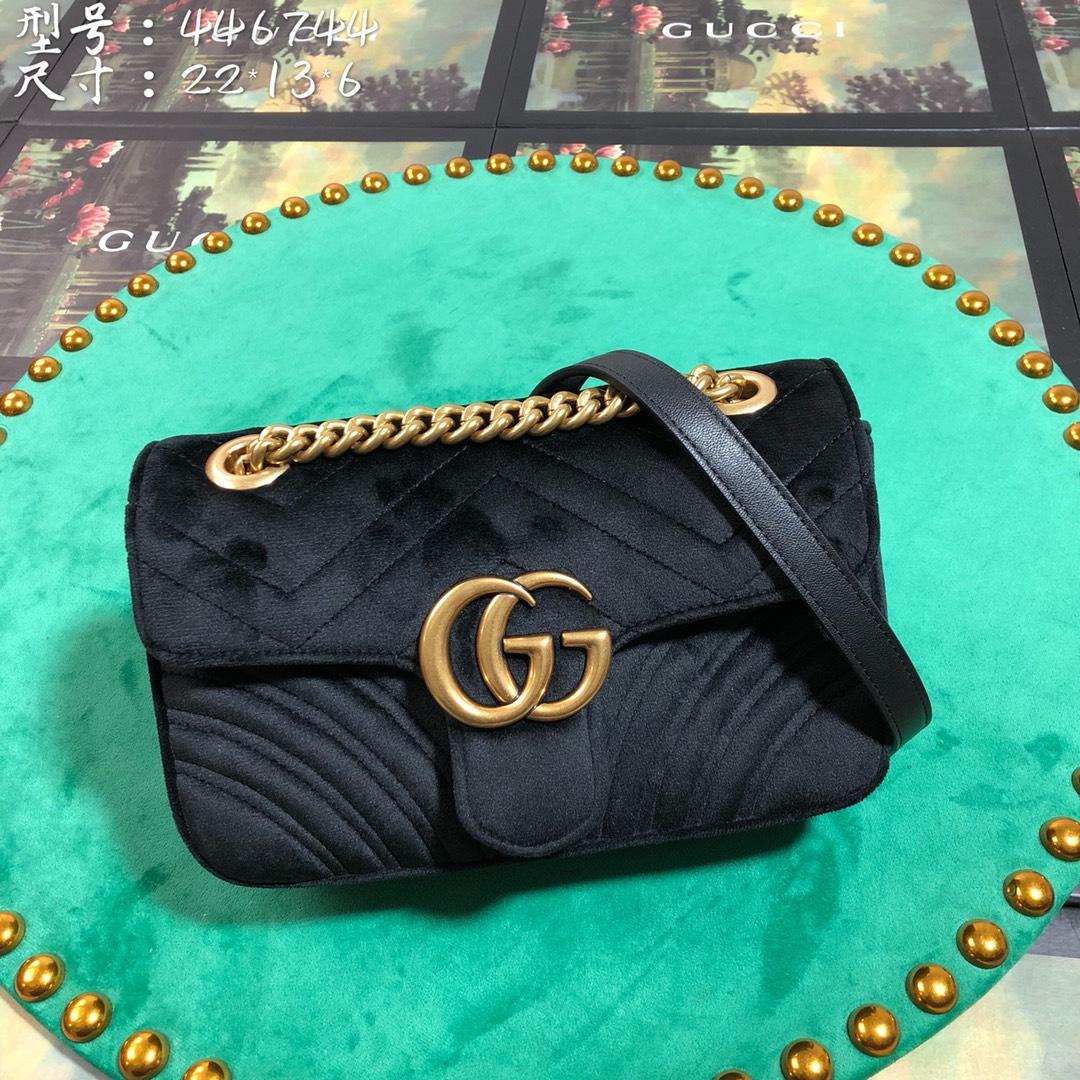 Gucci GG Marmont Mini Shoulder Bag(22-13-6cm) - DesignerGu