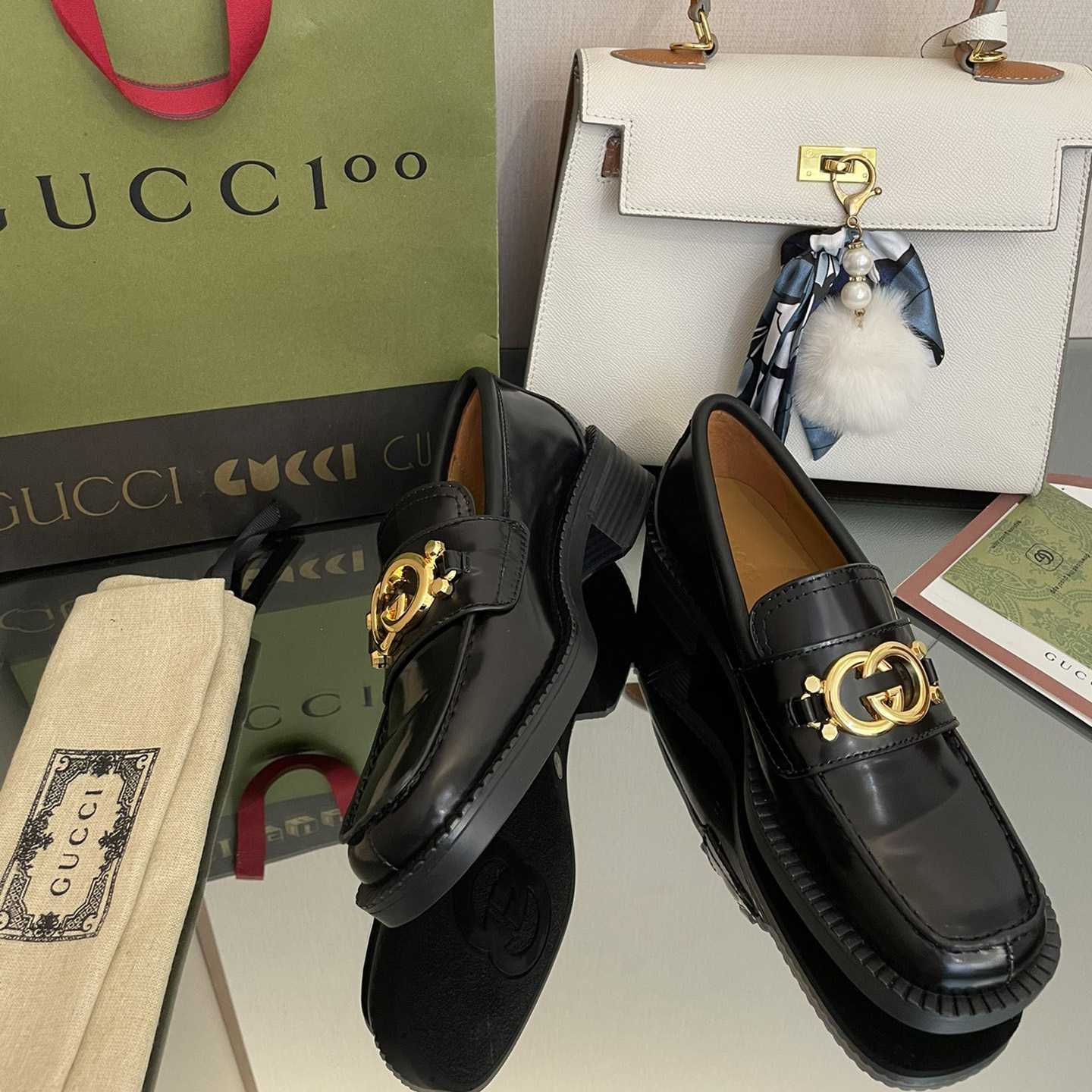 Gucci Women's Loafer With Interlocking G - DesignerGu