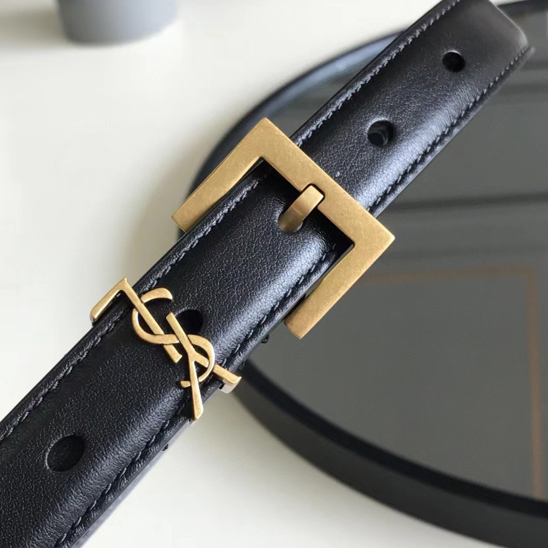 Saint Laurent Leather Belt  (20mm/30mm) - DesignerGu