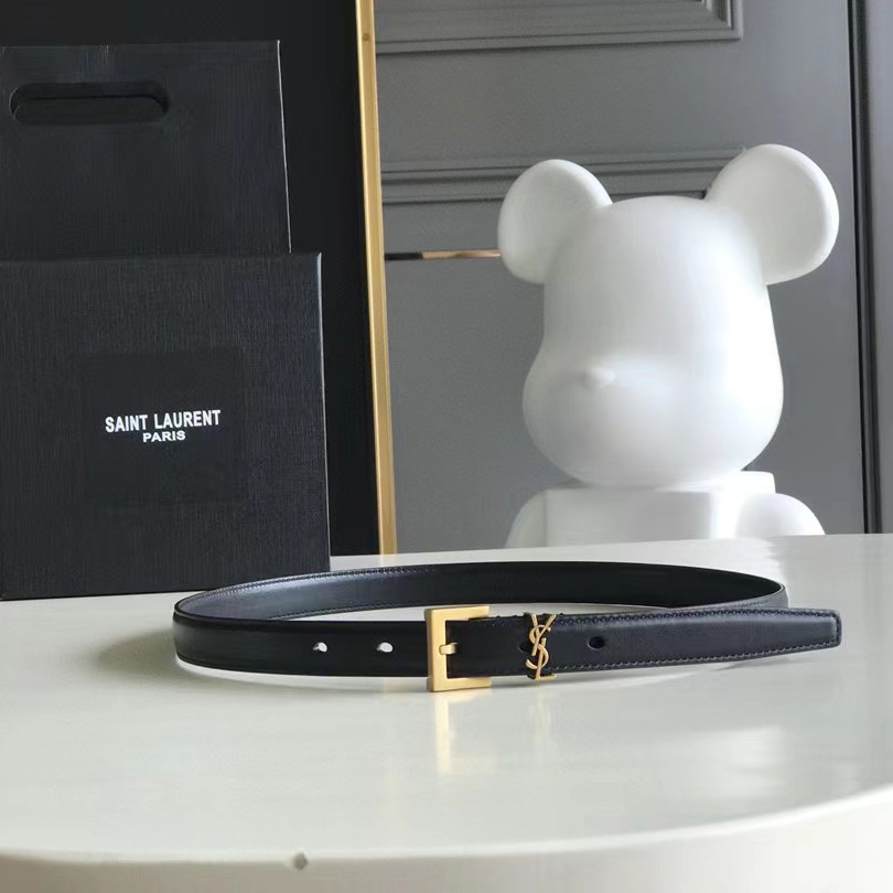 Saint Laurent Leather Belt  (20mm/30mm) - DesignerGu