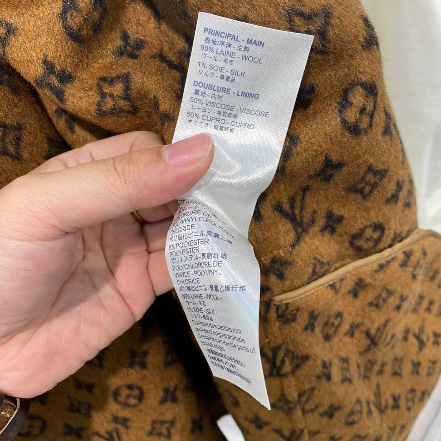 Louis Vuitton Signature Double Face Short Wrap Coat     - DesignerGu