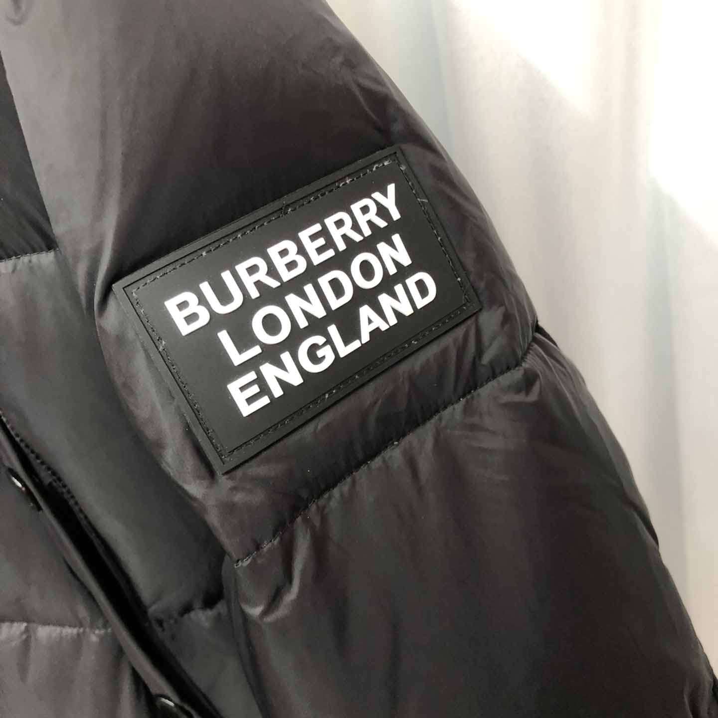 Burberry Logo Appliqué Nylon Puffer Coat - DesignerGu