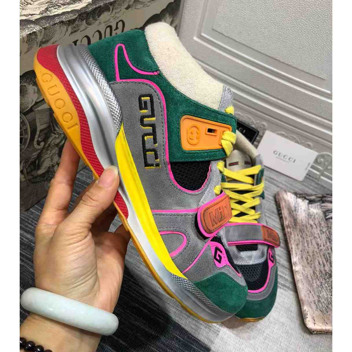 Gucci Athletic Sneakers(Upon UK Size) - DesignerGu