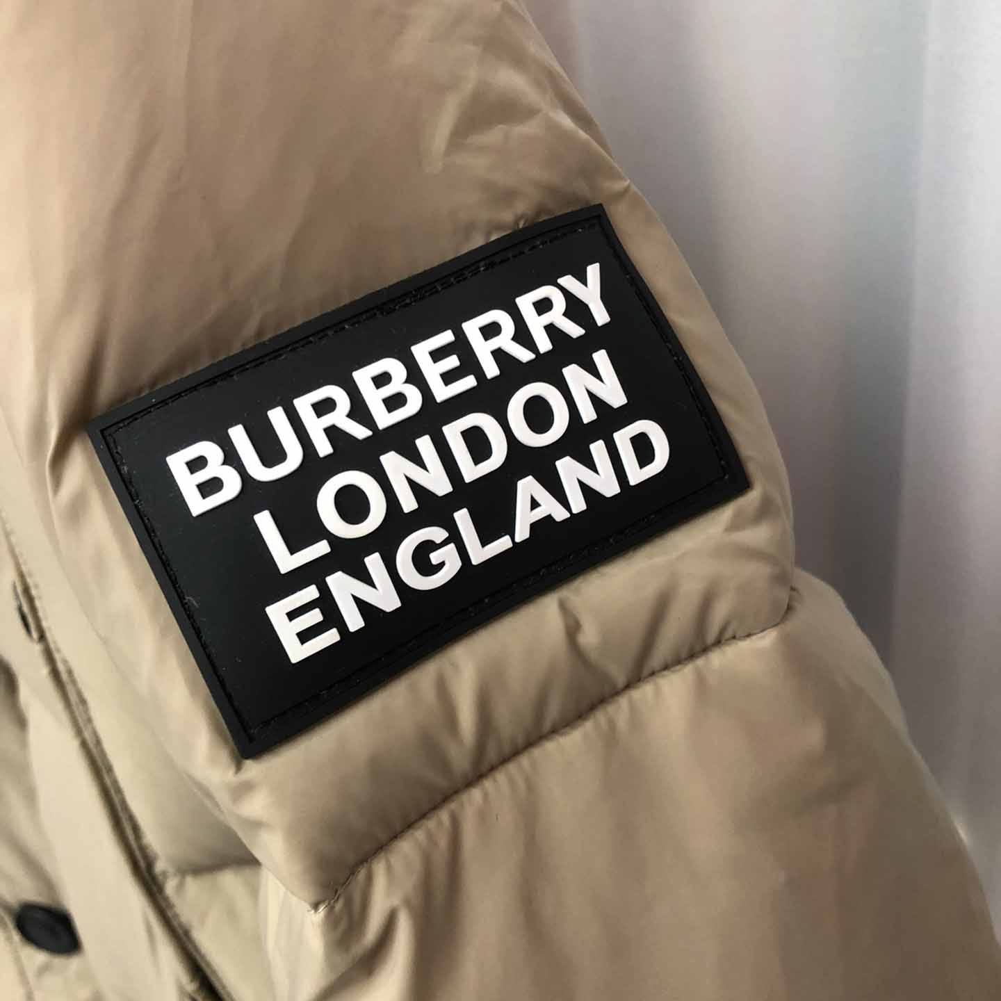 Burberry Logo Appliqué Nylon Puffer Coat - DesignerGu