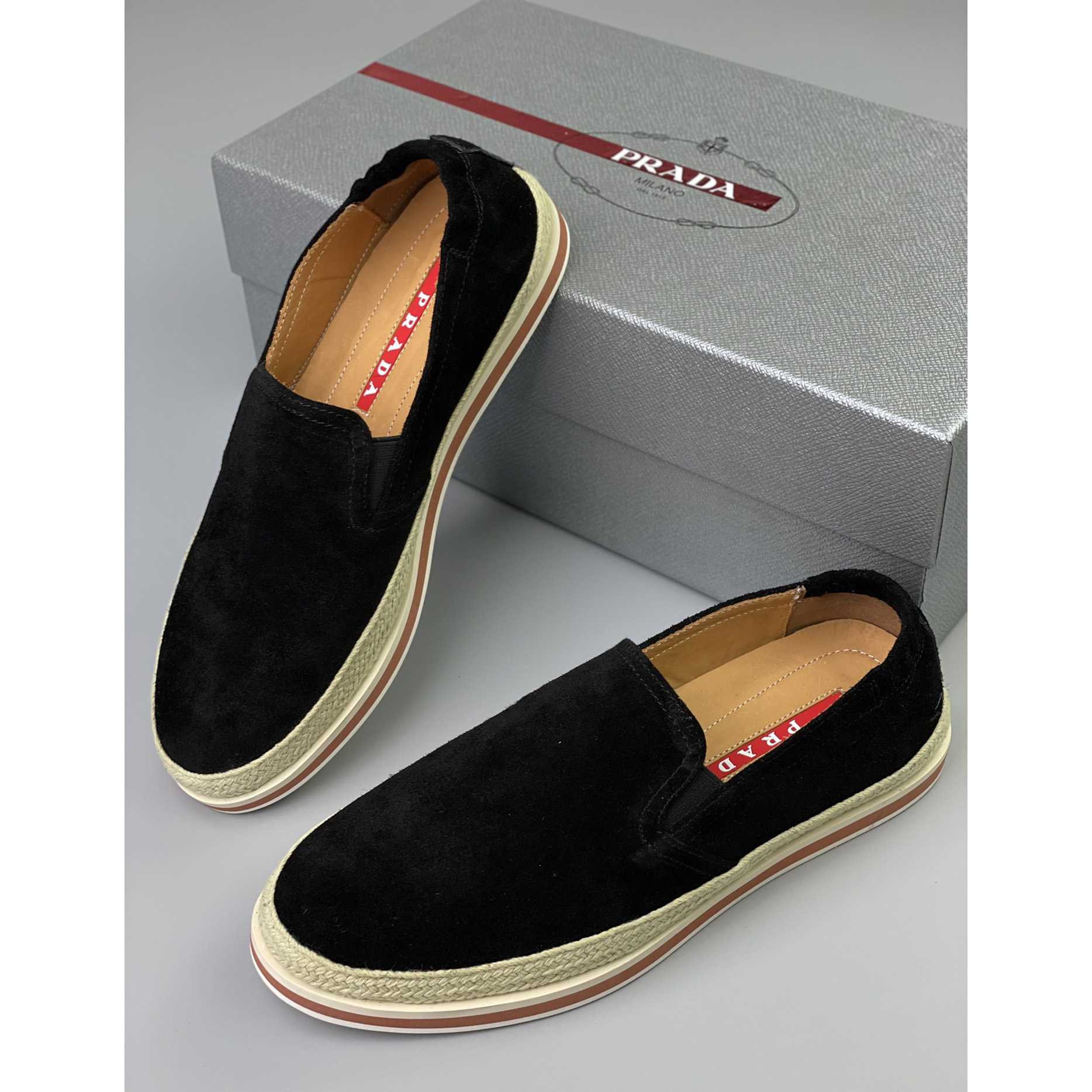 Prada Male Loafers - DesignerGu