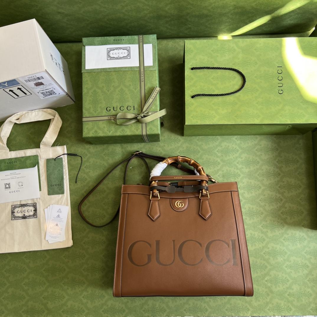 Gucci Diana Medium Top Handle Bag(35-30-14cm) - DesignerGu