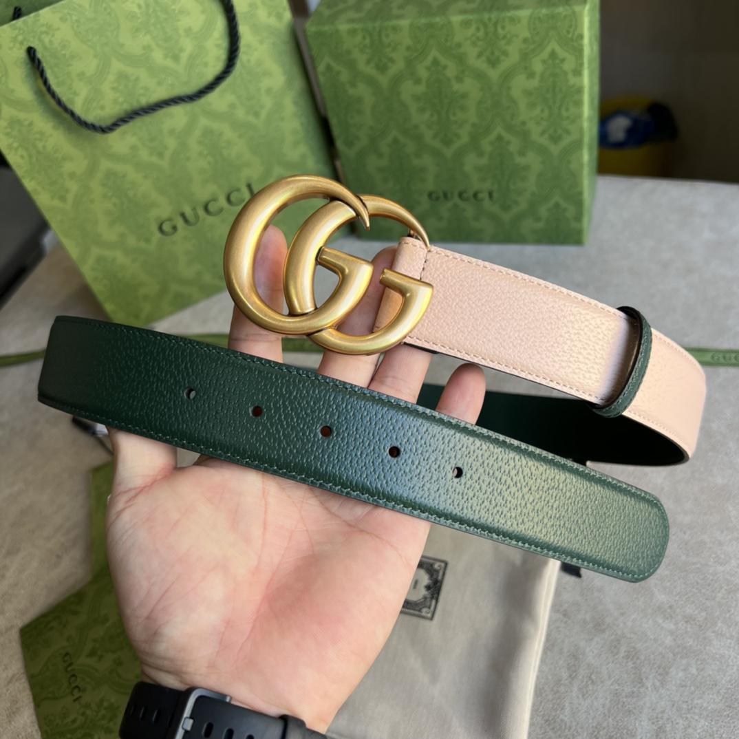 Gucci Belt With Double G - DesignerGu