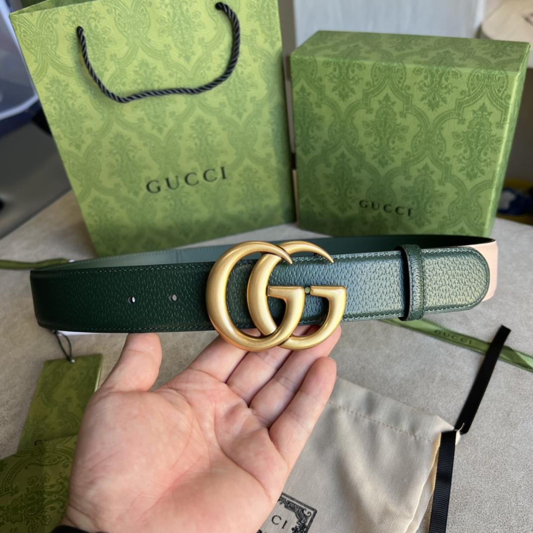 Gucci Belt With Double G - DesignerGu