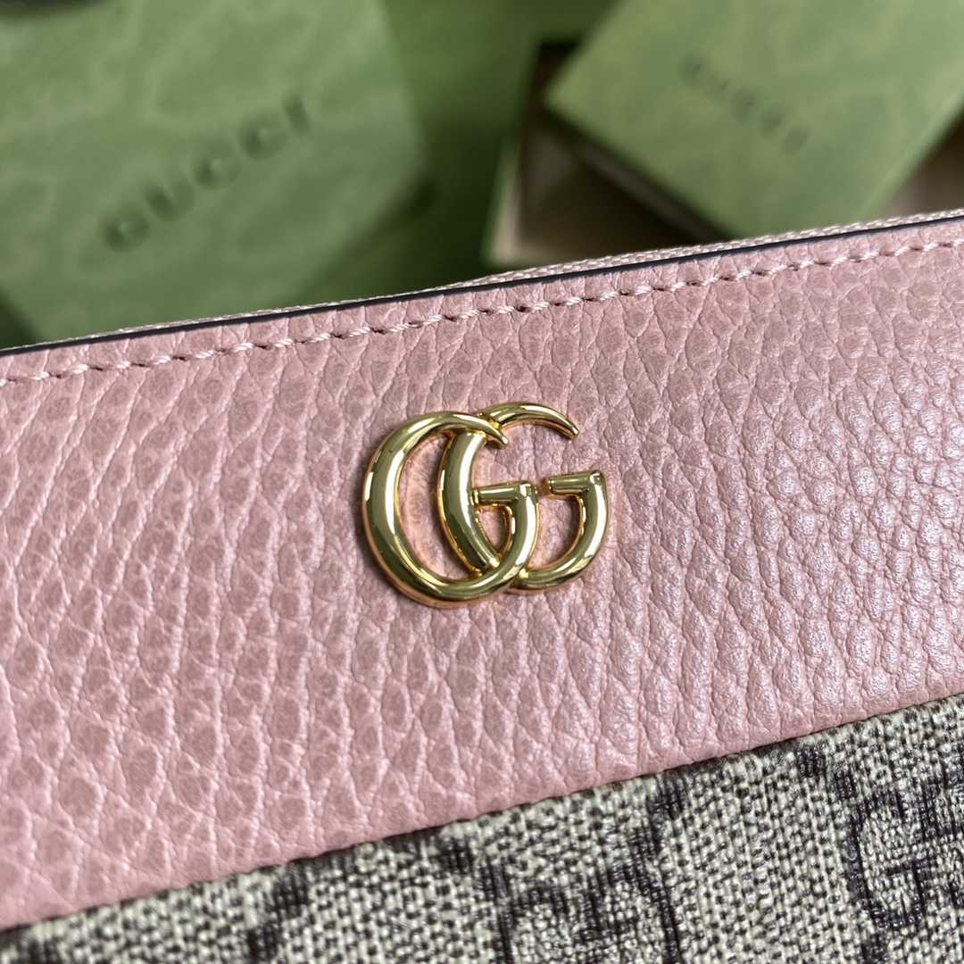 Gucci GG Marmont Zip Around Wallet(19-10-3.5cm)    - DesignerGu