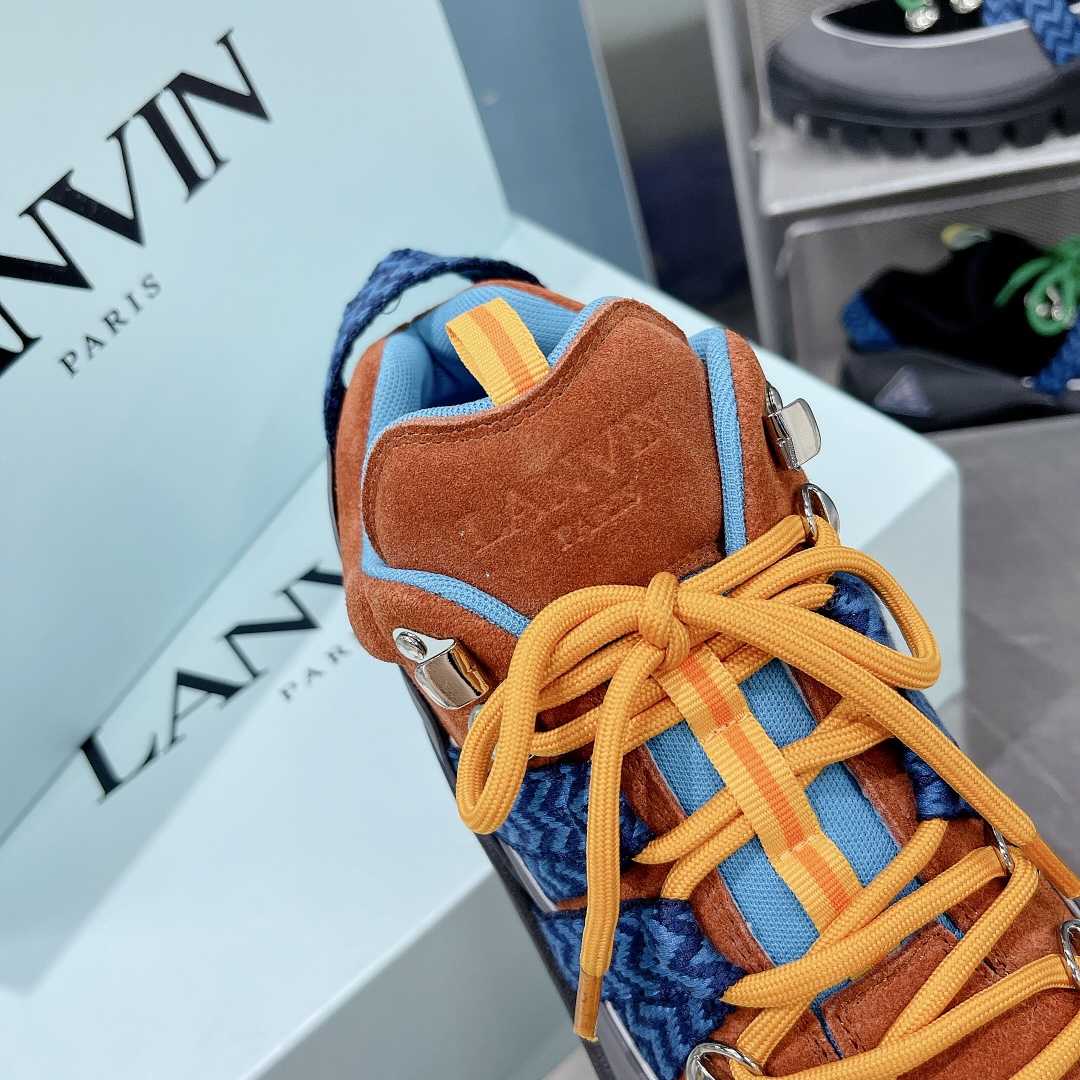 Lanvin Chunky-Sole Lace-Up Sneakers - DesignerGu