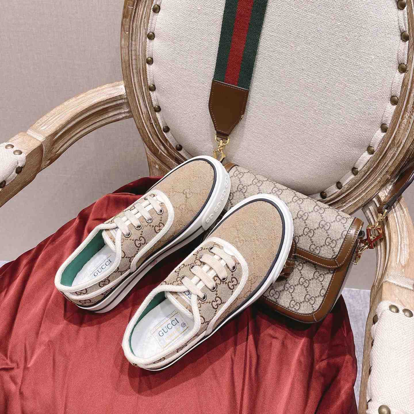 Gucci Tennis 1977 Canvas Sneakers - DesignerGu