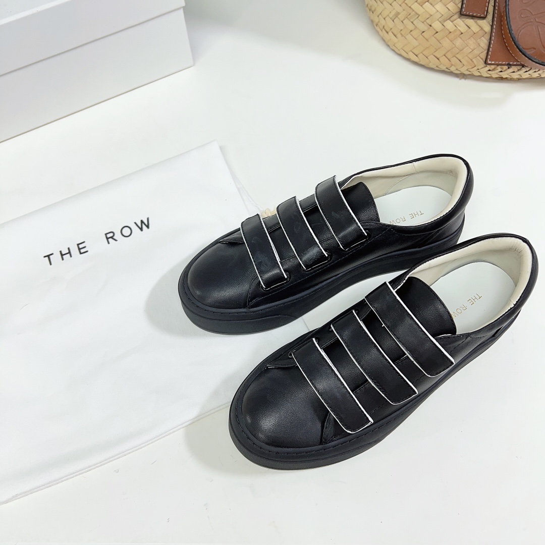 The Row Mary H Strappy Sneaker In Leather - DesignerGu