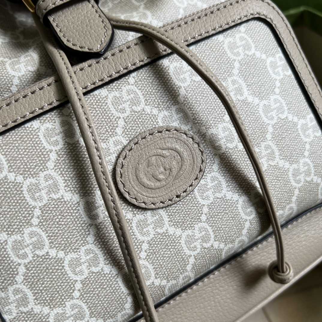 Gucci Backpack With Interlocking G(26.5- 30- 13cm) - DesignerGu