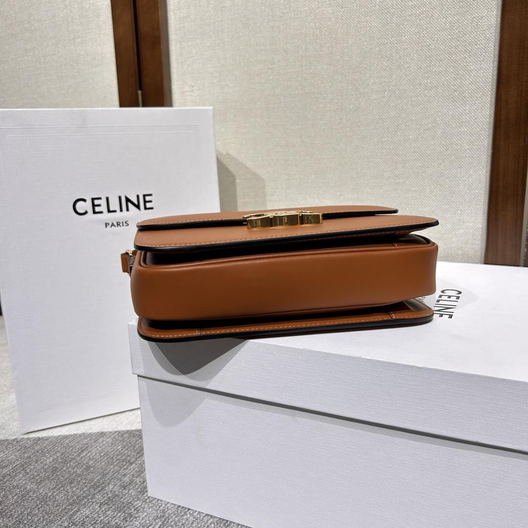 Celine Classique Triomphe Bag In Natural Calfskin     - DesignerGu