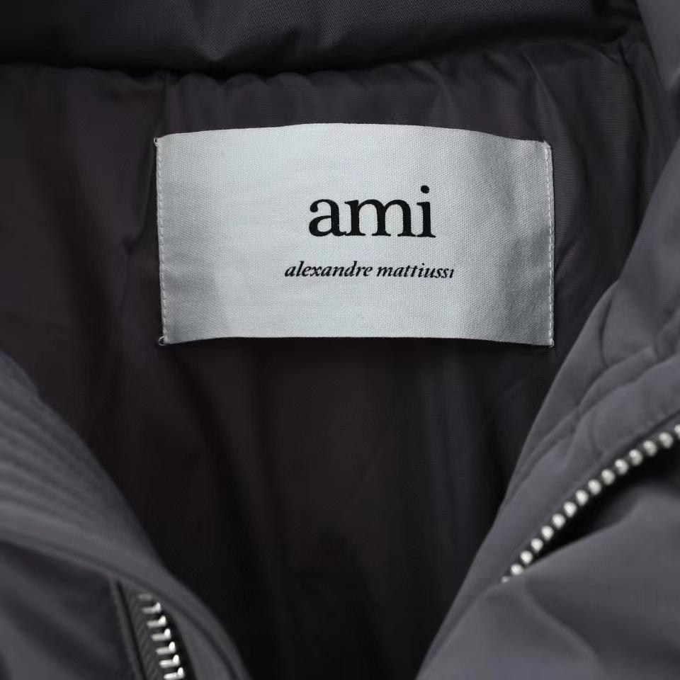 Ami Paris Ami de Coeur-patch padded jacket - DesignerGu