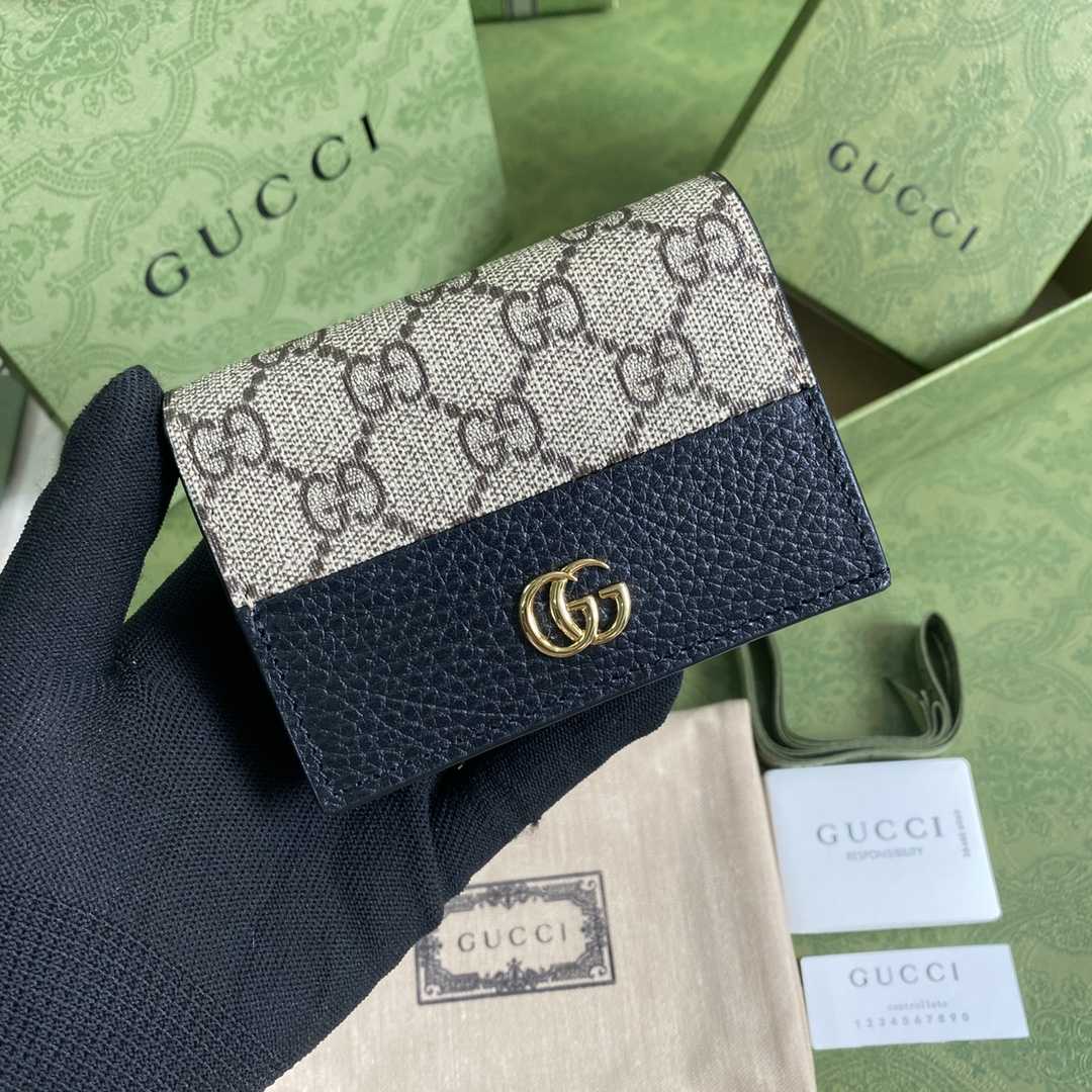 Gucci GG Marmont Card Case Wallet(11-9-3cm)    - DesignerGu