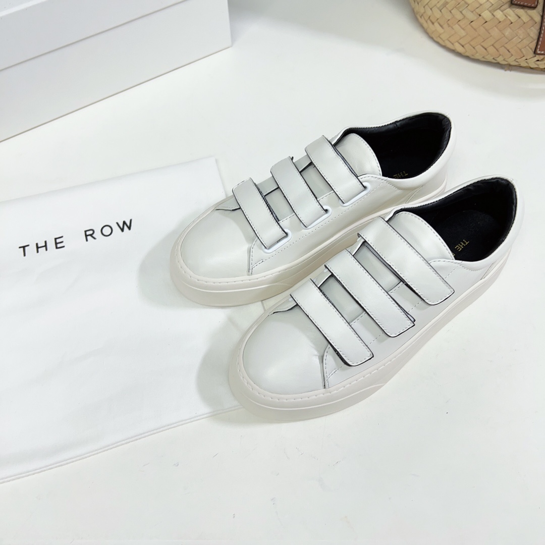 The Row Dean Strappy Sneaker In Leather - DesignerGu