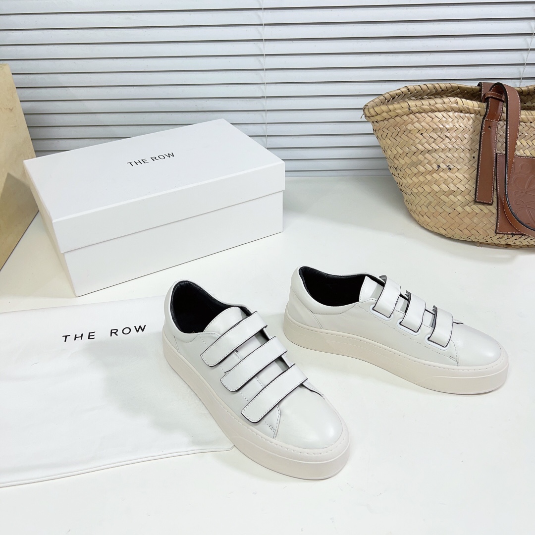 The Row Dean Strappy Sneaker In Leather - DesignerGu