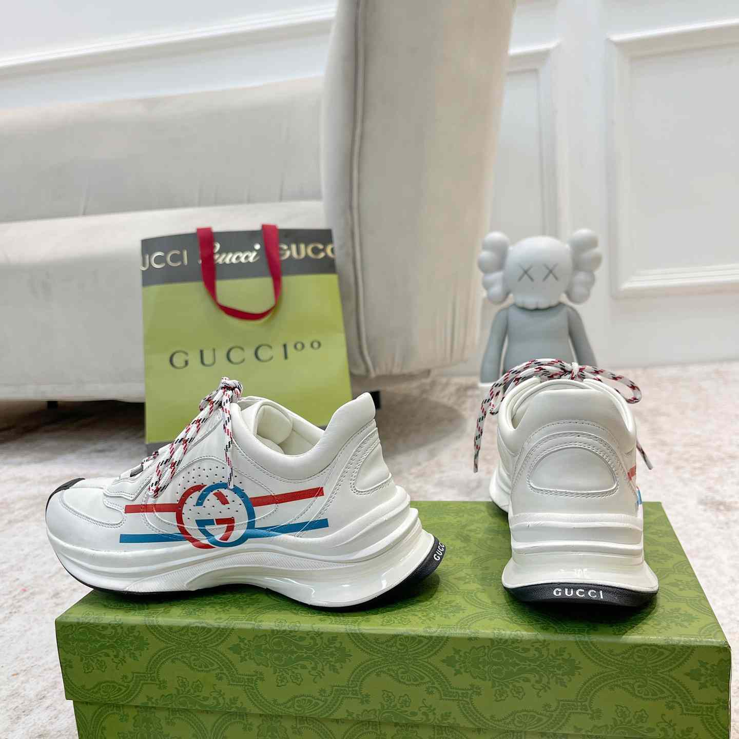 Gucci Leather Run Sneaker - DesignerGu