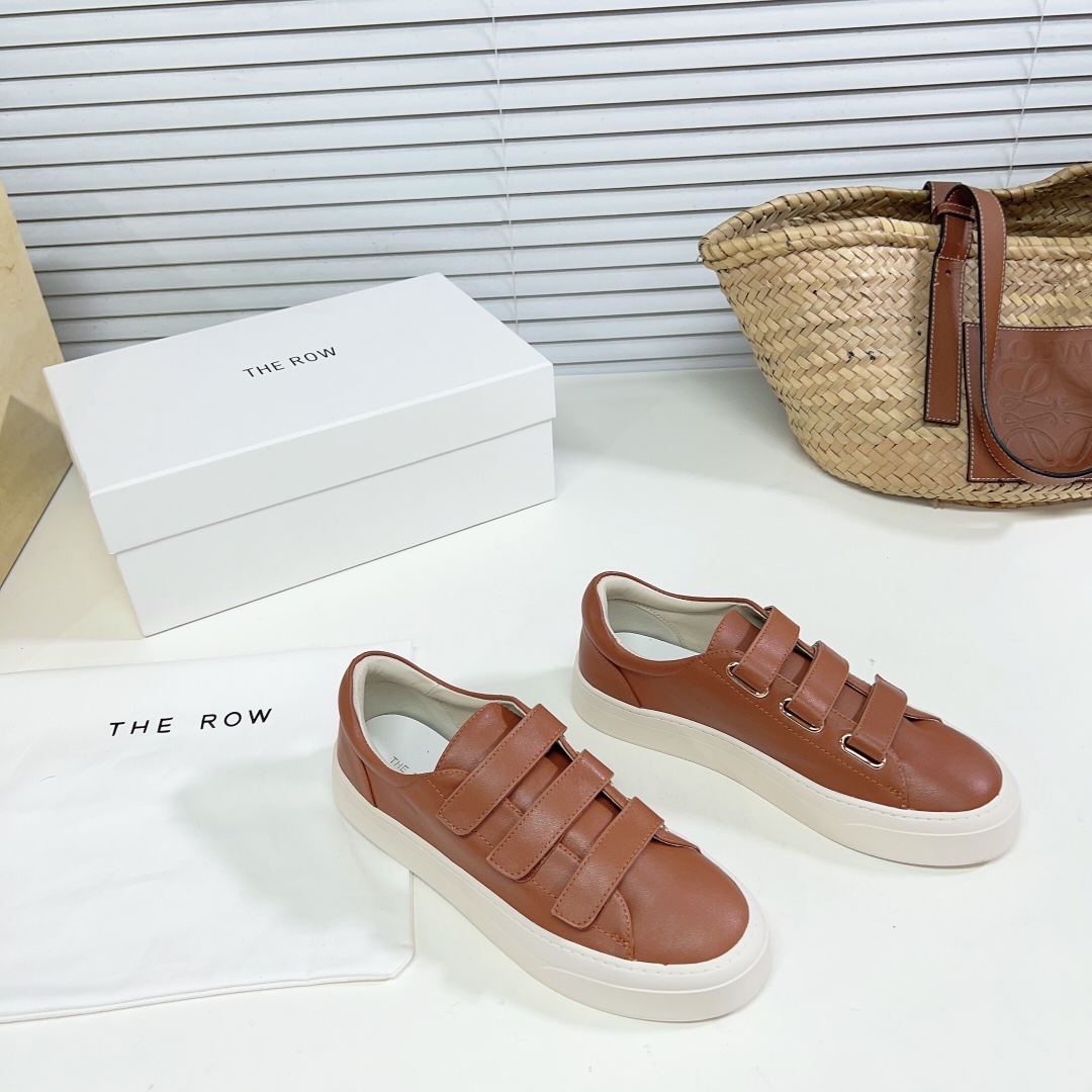 The Row Dean Strappy Sneaker In Leather - DesignerGu