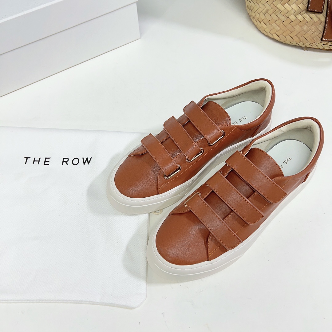 The Row Dean Strappy Sneaker In Leather - DesignerGu