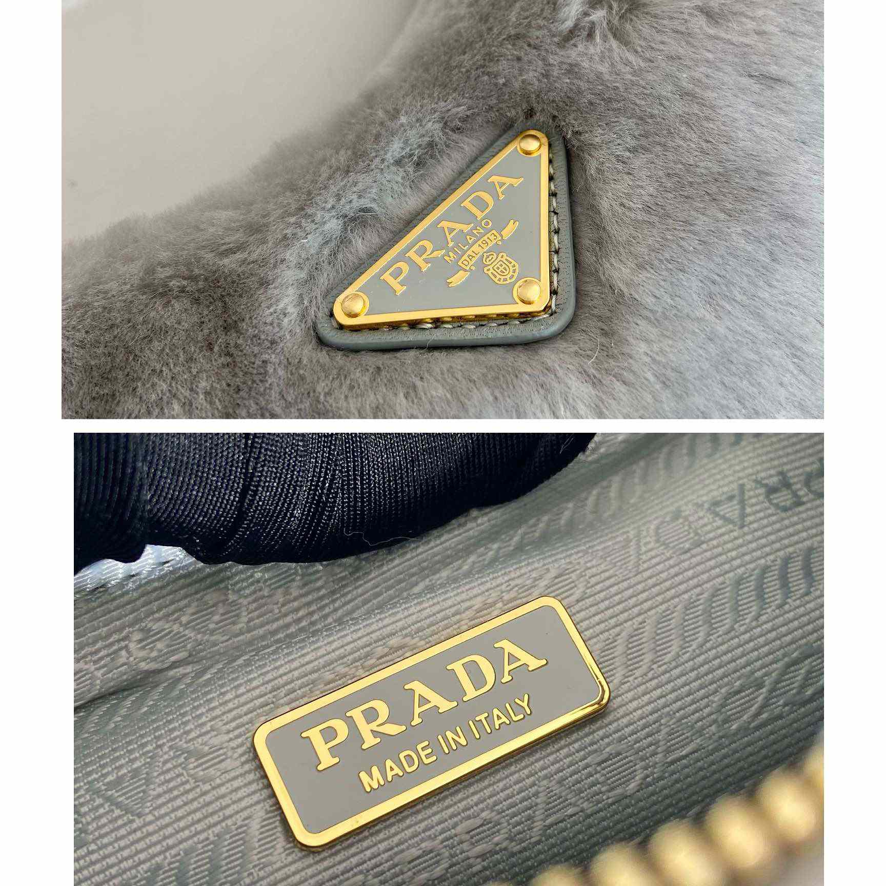 Prada Shearling Mini Bag(23-17-8cm) - DesignerGu