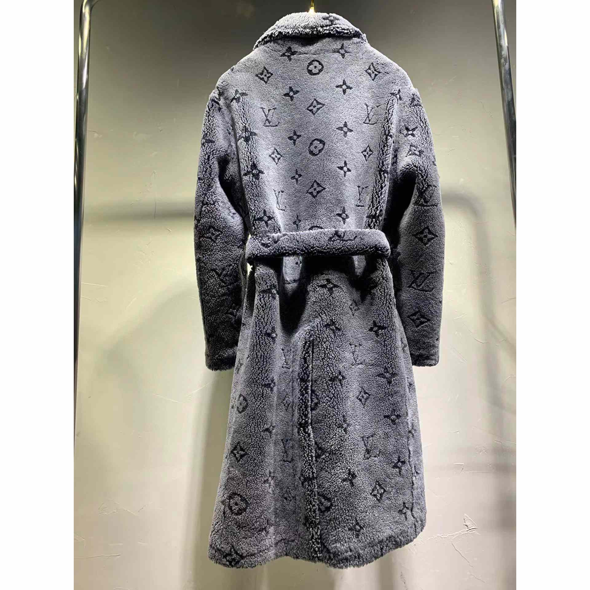 Louis Vuitton Monogram Shearling Coat - DesignerGu