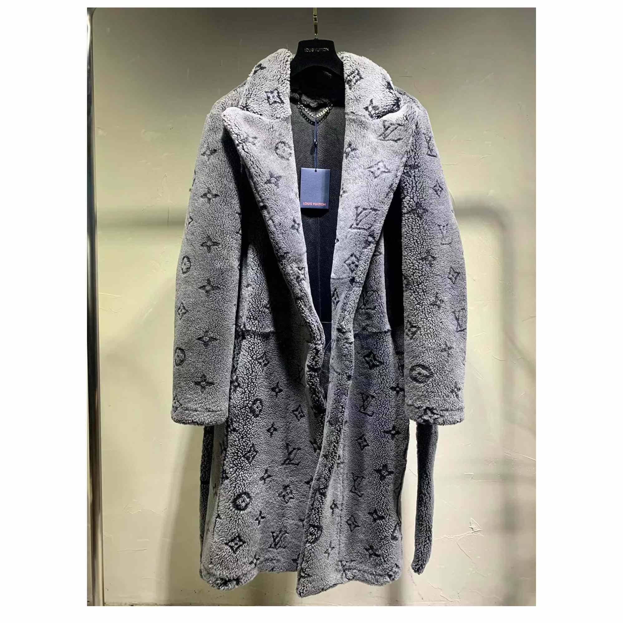 Louis Vuitton Monogram Shearling Coat - DesignerGu